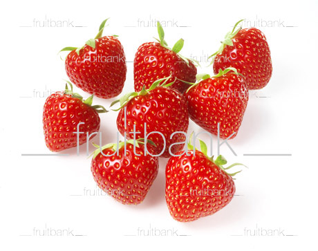 Fruitbank Foto: Acht Erdbeeren UK013032